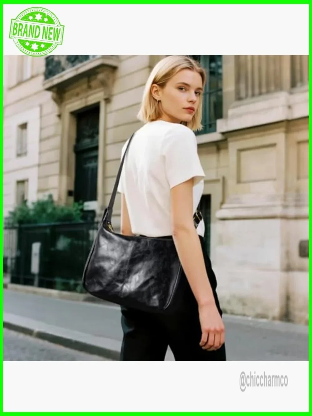 Soft Vegan Leather Hobo Bag Adjustable Strap Slouchy Purse Everyday Handbag
